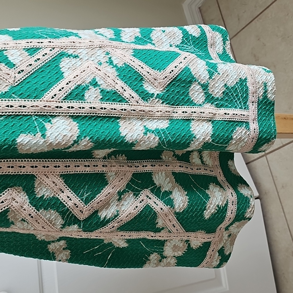 Anthropologie Maeve Green‎ and White Patterned Women's Dress. Size 2 - Picture 3 of 8